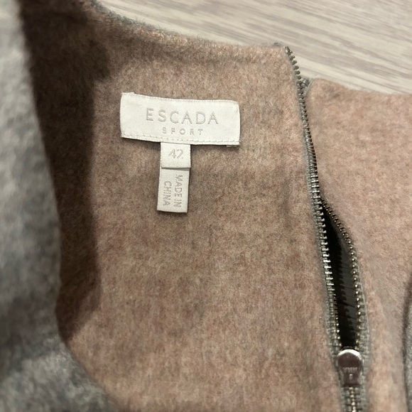 Escada Sport Long Vest/Dress 100% Wool Size 42 USL - Picture 3 of 6